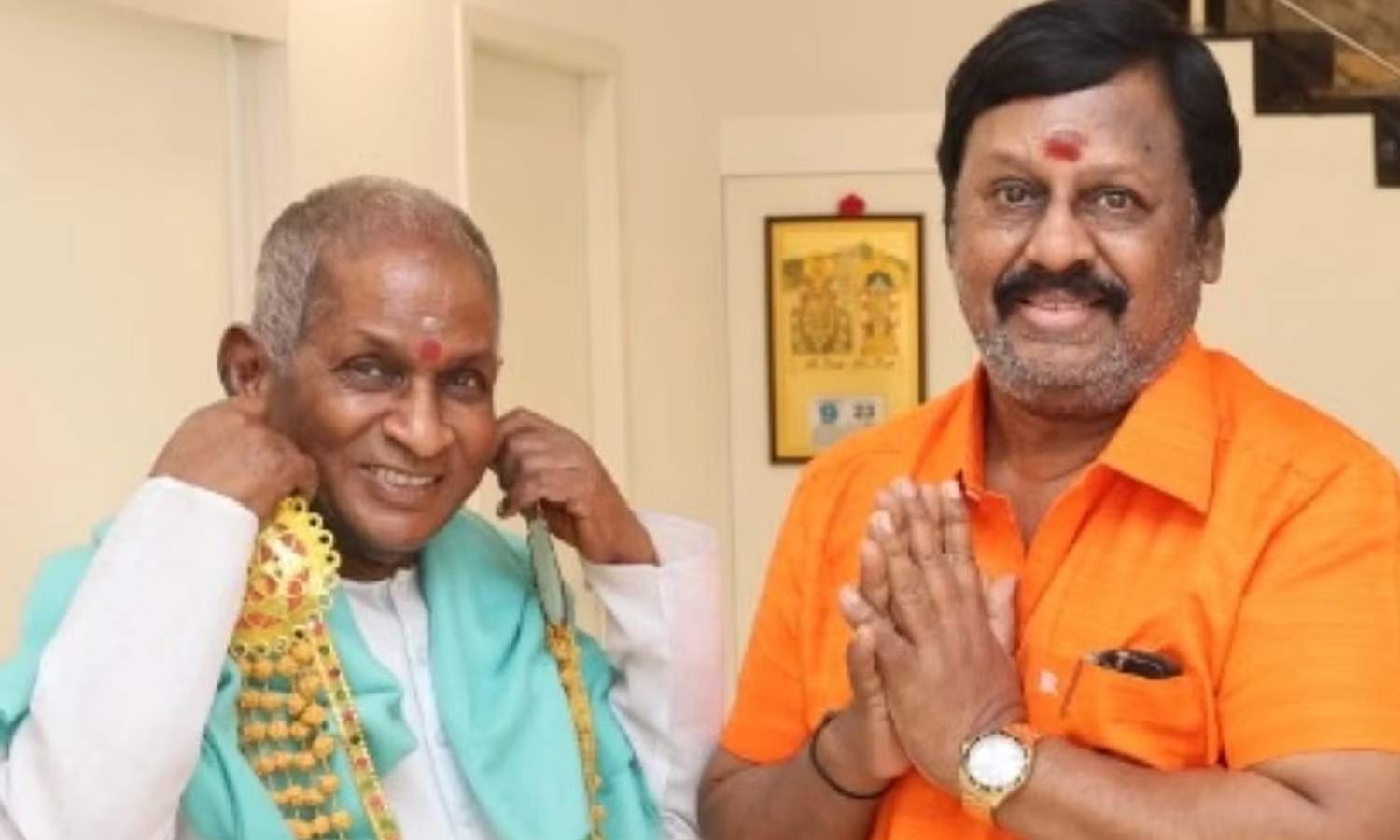 இளையராஜாவை நேரில் சந்தித்து ஆசி பெற்ற ராமராஜனின் சாமானியன் படக்குழு