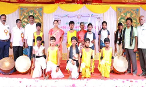 மாநில அளவிலான கலைத்திருவிழாவில் மலை கிராம அரசு பள்ளி  முதலிடம்