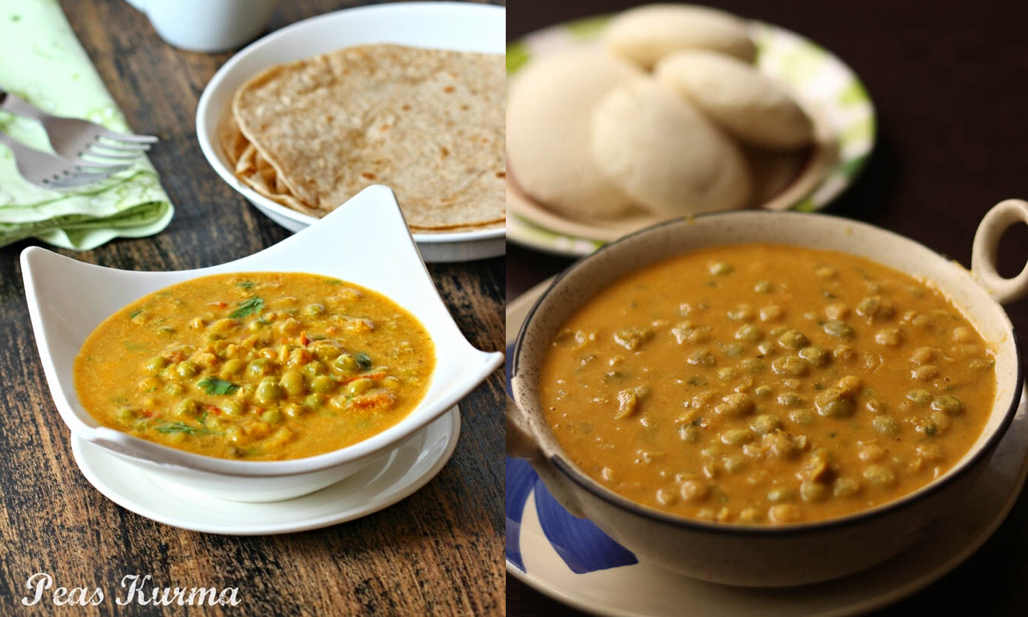 தோசை, சப்பாத்திக்கு சூப்பரான பட்டாணி குருமா