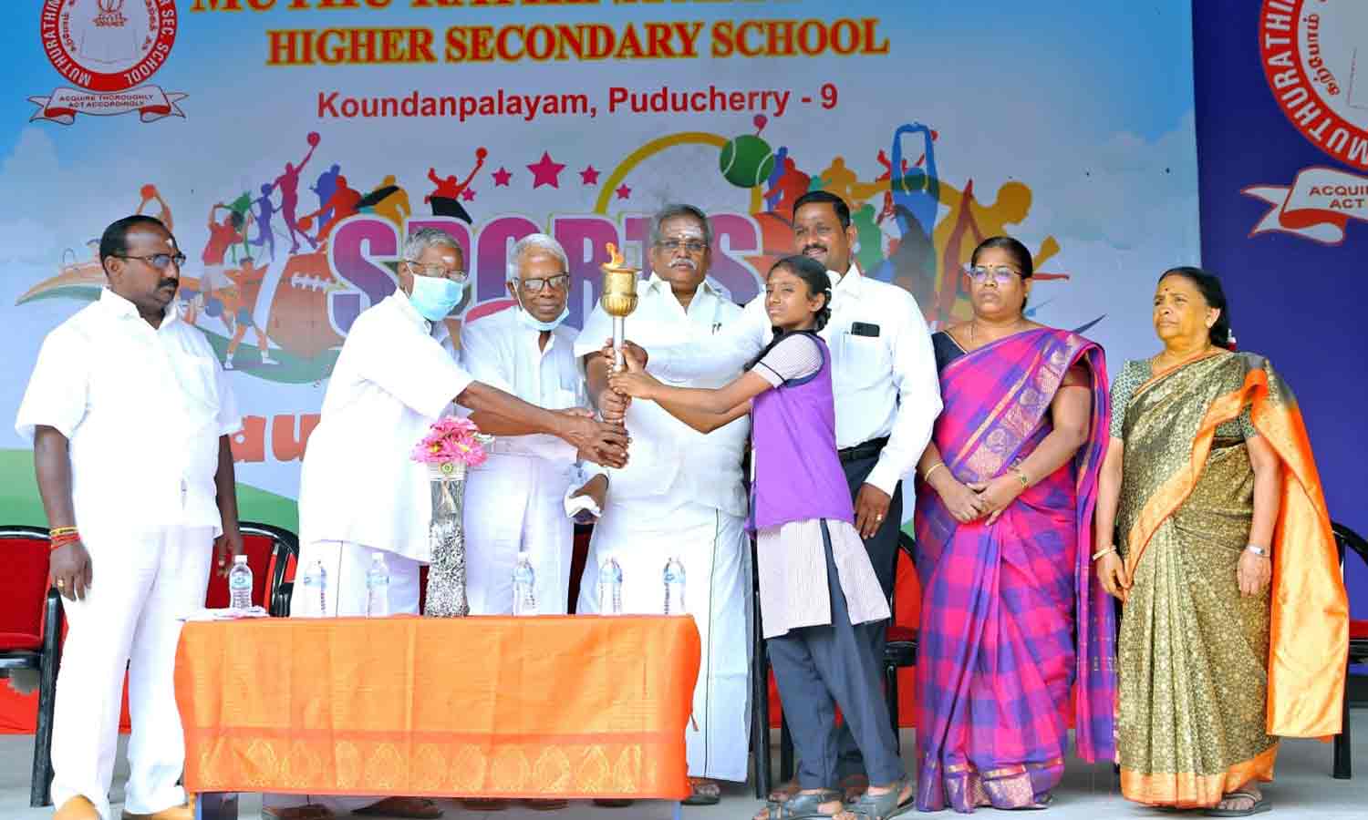 விளையாட்டு தின தொடக்க விழா-சபாநாயகர் ஏம்பலம் செல்வம் தொடங்கி வைத்தார்