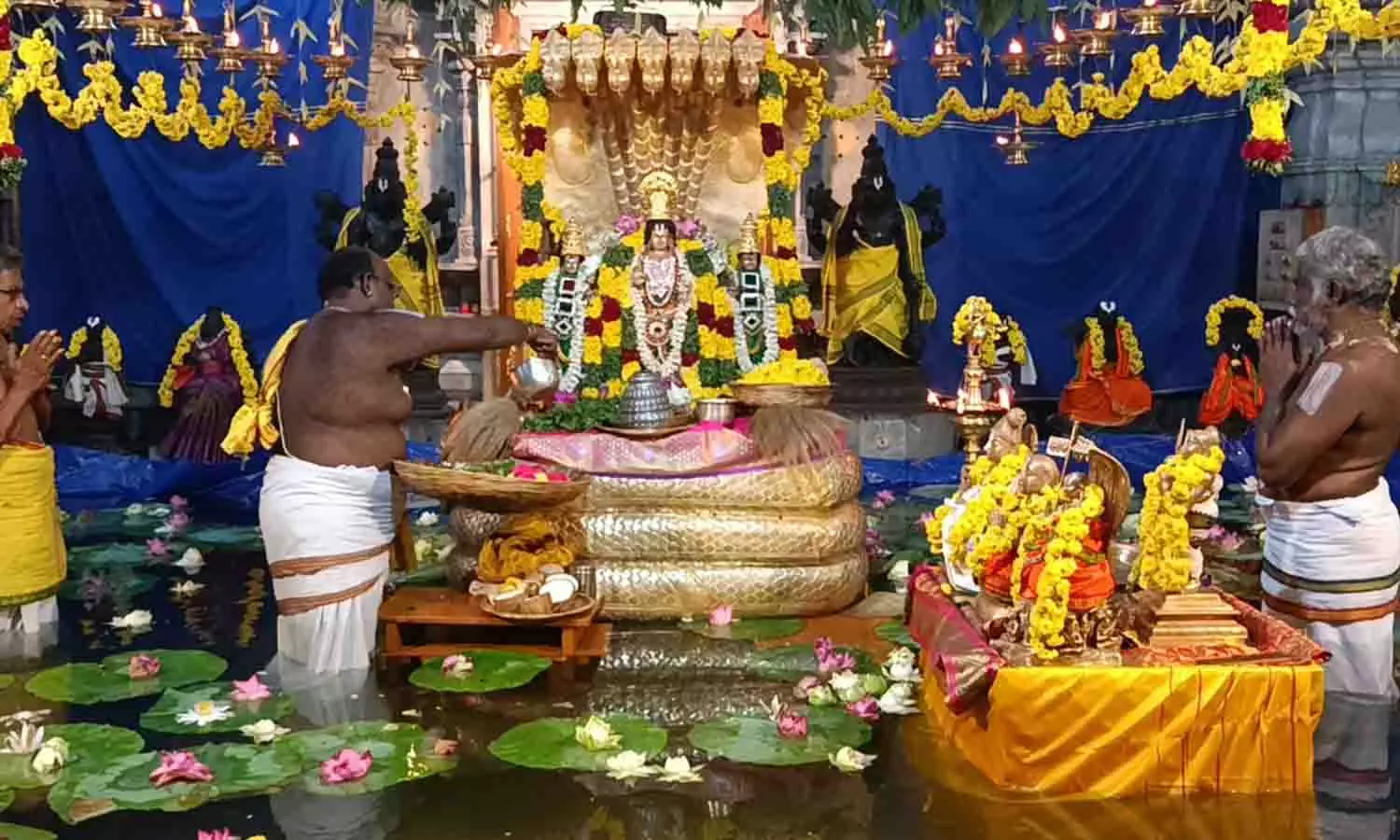 உடுமலை நவநீதகிருஷ்ணன் கோவிலில் தெப்ப உற்சவம்