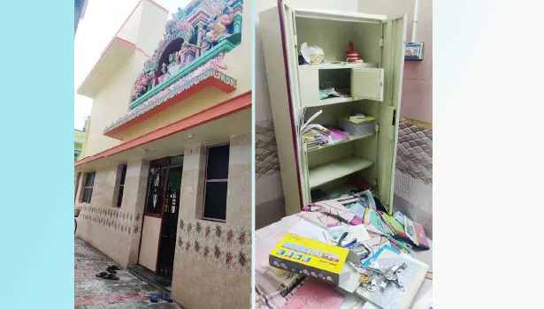 கோவிலில் நகை-பணம் திருட்டு