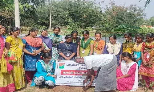 உடுமலை ஜிவிஜி. விசாலாட்சி கல்லூரி சார்பில் என்.எஸ்.எஸ். முகாம்