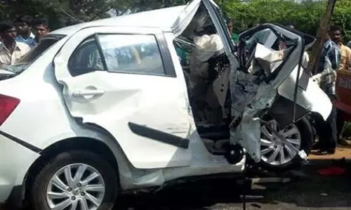 தேசிய நெடுஞ்சாலையில் தொடர் விபத்து