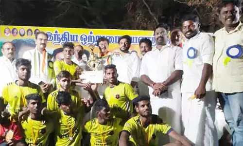 இளைஞர் காங்கிரஸ் சார்பில் மாநில கால்பந்து போட்டி