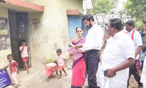 அங்கன்வாடி மையங்களை எம்.எல்.ஏ. ஆய்வு