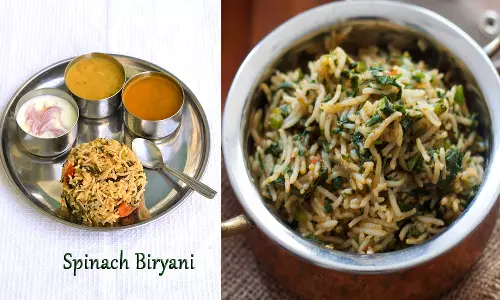 குழந்தைகளுக்கு சத்தான கீரை பிரியாணி