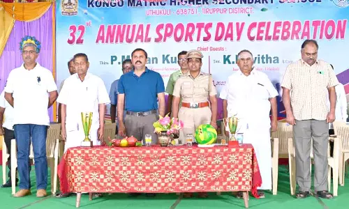 ஊத்துக்குளி கொங்கு மெட்ரிக் பள்ளியில் விளையாட்டு விழா