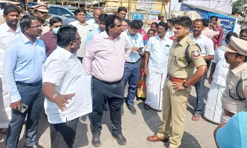 அவனியாபுரம் ஜல்லிக்கட்டு நடைபெறும் இடம் ஆய்வு