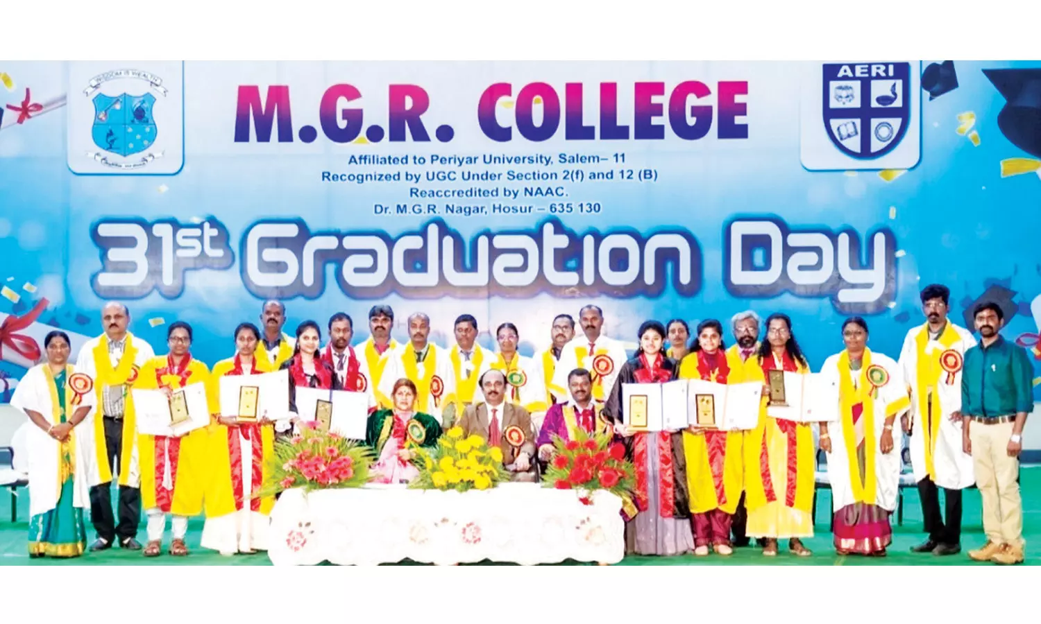 ஓசூர் எம்.ஜி.ஆர். கல்லூரியில் பட்டமளிப்பு விழா