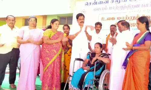 பழவேற்காட்டில் உலக மாற்றுத்திறனாளிகள் தினவிழா