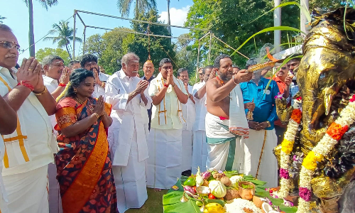 புதுவை கவர்னர் மாளிகையில் பொங்கல் விழா கொண்டாட்டம்