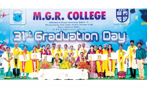 ஓசூர் எம்.ஜி.ஆர். கல்லூரியில் பட்டமளிப்பு விழா