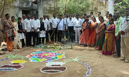 ஆலங்குடி கோர்ட்டில் சமத்துவ பொங்கல் விழா