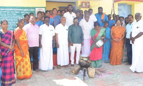 கிராம மக்கள் கொண்டாடிய சமத்துவ பொங்கல் விழா