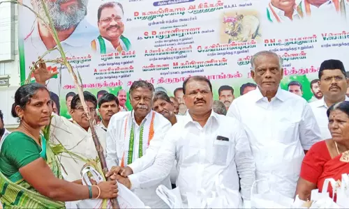 நெல்லை மாநகர் மாவட்ட காங்கிரஸ் சார்பில் பொங்கல் விழா - தனுஷ்கோடி ஆதித்தன் பங்கேற்பு