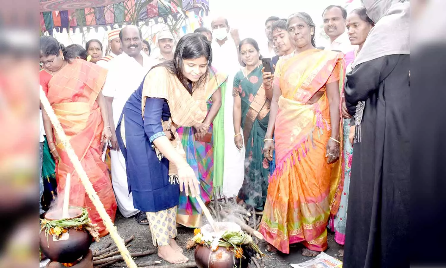 திருவாரூர் அலிவலத்தில் சமத்துவ பொங்கல் விழா - கலெக்டர் பங்கேற்பு