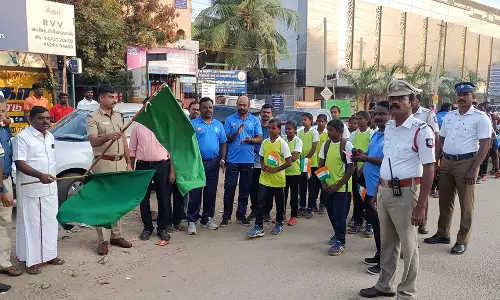 கோவில்பட்டியில் உலக கோப்பை ஆக்கி போட்டி விழிப்புணர்வு பேரணி