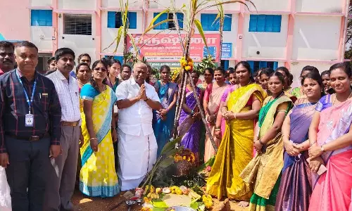 கிருஷ்ணா கல்வி நிறுவனத்தில் பொங்கல் விழா