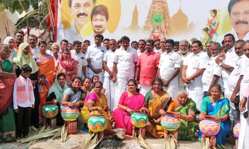 நெல்லையில் மத்திய மாவட்ட தி.மு.க. சார்பில் சமத்துவ பொங்கல் விழா