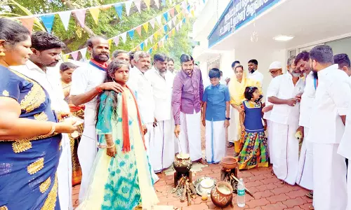 தமிழ்நாடு வாழ்க என்று முழக்கமிட்டு பொங்கல் வைத்த ஷாநவாஸ் எம்.எல்.ஏ