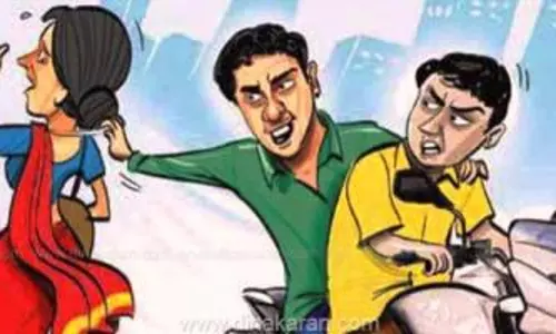 விழுப்புரத்தில் இன்று காலை துணிகரம் நடந்து சென்ற பெண்ணிடம் தாலி சங்கிலி பறிப்பு