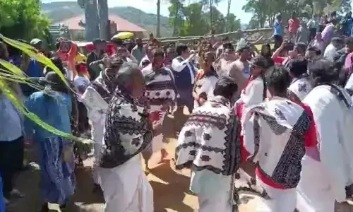 பாரம்பரிய உடையுடன் நடனமாடி பொங்கல்  கொண்டாடிய தோடர் இன மக்கள்