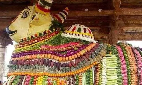 நந்தி பெருமானுக்கு ரூபாய் நோட்டு அலங்காரம்