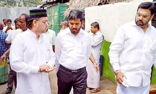 நாகூர் தர்கா பகுதியில் எம்.எல்.ஏ. ஆய்வு