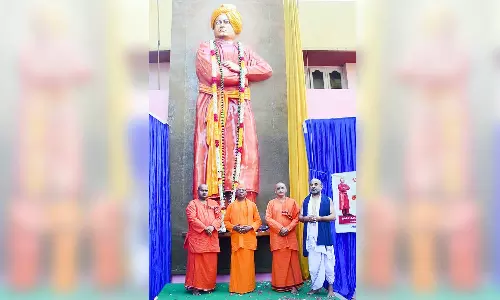 கோவிந்தபுரத்தில், 20 அடி உயர விவேகானந்தர் சிலை திறப்பு