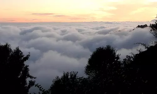 கொடைக்கானலில் தொடரும் உறைபனி- கோக்கர்ஸ் வாக் மலைமுகடுகளை மூடிய பனிக்கூட்டம்