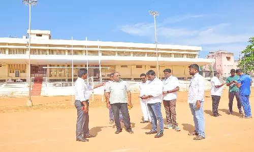 நாகர்கோவிலில் குடியரசுதின விழா முன்னேற்பாடு பணிகள்