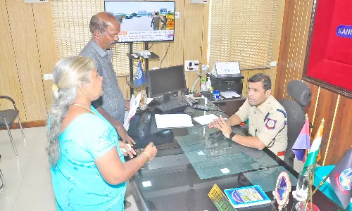 நாகர்கோவிலில் இன்று போலீஸ் சூப்பிரண்டுஅலுவலகத்தில் மனு கொடுக்க வந்த பெண் மயங்கியதால் பரபரப்பு