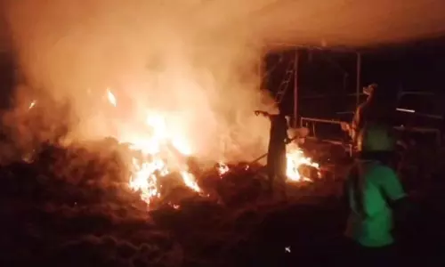 கயிறு தயாரிக்கும் தொழிற்சாலையில் தீ விபத்து