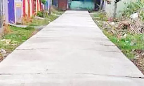 திருப்போரூர் பேரூராட்சியில் ரூ.1 கோடி செலவில் சிமெண்ட் சாலை