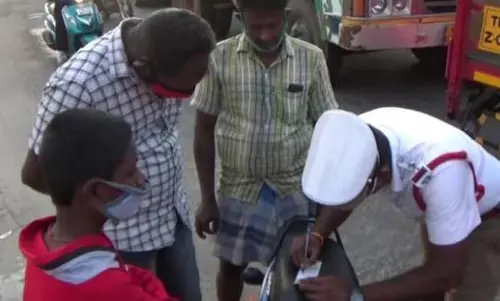 பெரம்பலூரில் 7 நாட்கள் நடத்தப்பட்ட சோதனையில் போக்குவரத்து விதி மீறிய வாகனங்களுக்கு ரூ.1 லட்சத்து 53 லட்சம் அபராதம் விதிப்பு