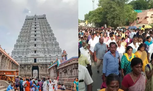 பக்தர்களை கிரிவலத்திற்கு அழைப்பு விடுக்கும் அண்ணாமலையார்