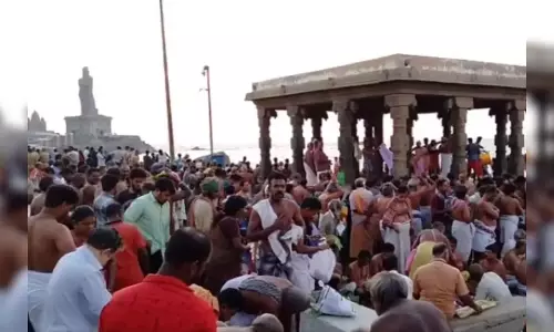 கன்னியாகுமரியில் முன்னோர்களுக்கு தர்ப்பணம் கொடுக்கும் நிகழ்ச்சி நாளை நடக்கிறது