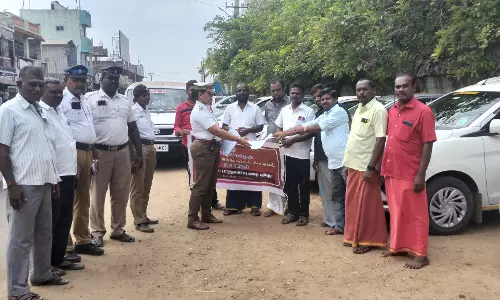 ஜெயங்கொண்டத்தில் சாலை பாதுகாப்பு விழிப்புணர்வு