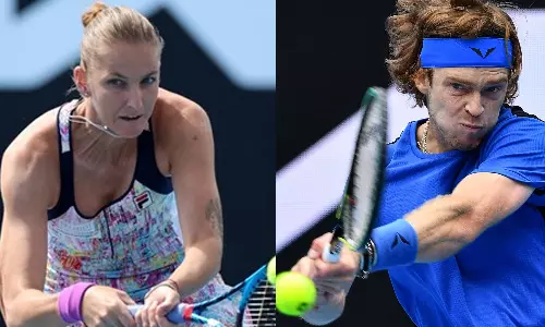 ஆஸ்திரேலிய ஓபன் டென்னிஸ்: ரூப்லெவ், பிளிஸ்கோவா 4-வது சுற்றுக்கு தகுதி