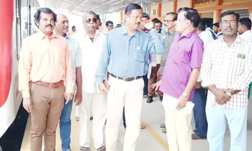 திருத்துறைப்பூண்டி- அகஸ்தியம்பள்ளி அகல ரெயில் பாதை பணிகளை அதிகாரிகள் ஆய்வு