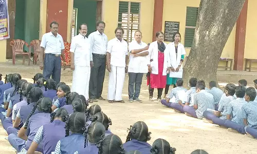 வெறிநாய்கடி தடுப்பு குறித்து மாணவர்களுக்கு விழிப்புணர்வு