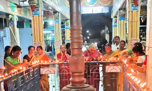 ஆறுமுகநேரி சிவன் கோவிலில் பத்ர தீப விழா