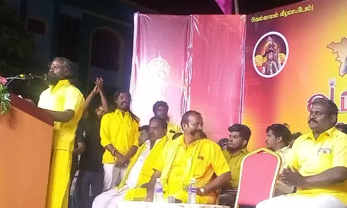 முத்தரையர் சமுதாய மக்களுக்கு உரிய இடப்பங்கீடு ஒதுக்க தமிழக அரசு நடவடிக்கை எடுக்க வேண்டும்-முசிறி பொதுக்கூட்டத்தில் கே.கே.செல்வகுமார் பேச்சு