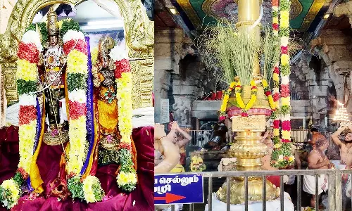 திருப்பரங்குன்றம் முருகன் கோவிலில் தெப்பத்திருவிழா கொடியேற்றத்துடன் தொடங்கியது