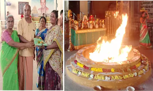 தன்வந்திரி பீடத்தில் 1000 கிலோ மிளகாய் கொண்டு ப்ரத்யங்கிரா யாகம்