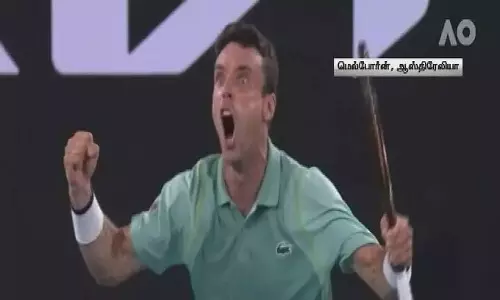 ஆஸ்திரேலிய ஓபன் டென்னிஸ்- 3ம் சுற்றில் பிரான்ஸ் வீரர் பெஞ்சமின்னை வீழ்த்தி டி-மினார் வெற்றி