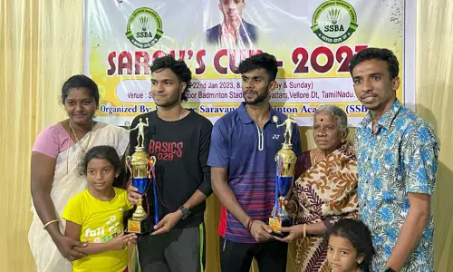 இரட்டையர் பேட்மிண்டன் போட்டியில் திருவனந்தபுரம் அணி முதலிடம்