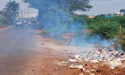 காட்ரம்பாக்கம் ஊராட்சியில் சாலையோரம் குப்பைகள் கொட்டி எரிக்கப்படுவதால் பொதுமக்கள் அவதி
