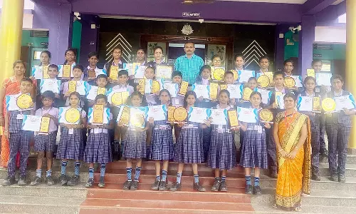 நெல்லையில் நடைபெற்ற போட்டிகளில் சுரண்டை எஸ்.ஆர். பள்ளி மாணவர்கள் சாதனை